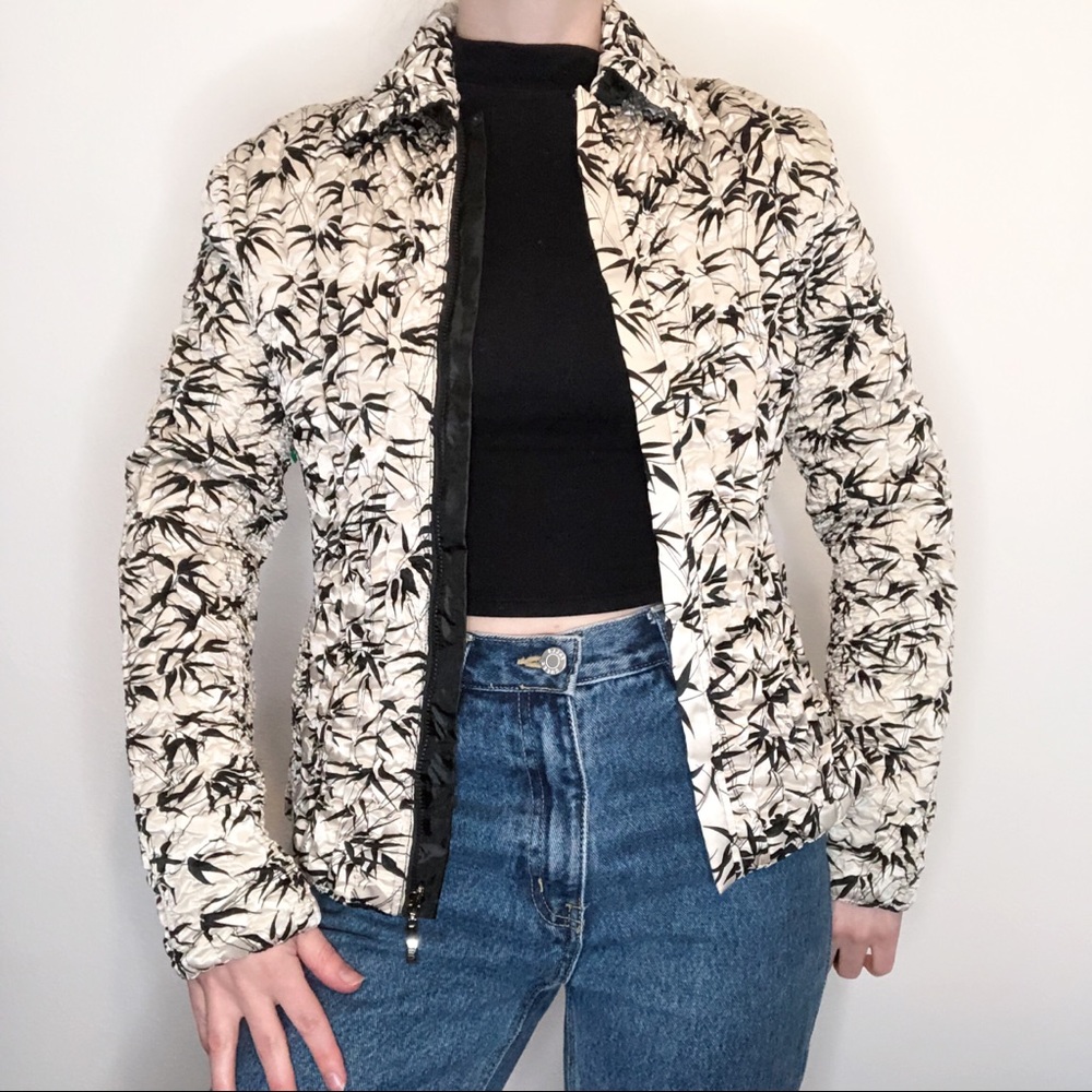 Silky reversible jacket
